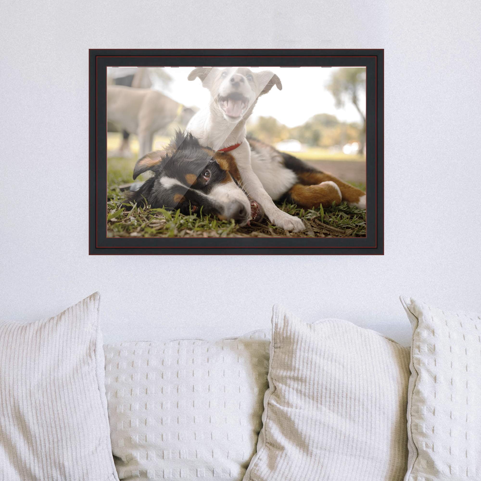 18x24 Frame Black Real Wood Picture Frame Width 1.25 inches | Interior Frame Depth 0.5 inches |