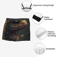 thumbnail image 3 of Susaid Cute Leaf Animal Print Men's Mesh Boxer Briefs Cooling Breathable Sports Underwear Wide Waistband Boxer Briefs W/Fly-X-Large, 3 of 5