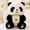 Style of Pillow, variant on 25cm/9.84in 4-Style Panda Plush Toys - Bamboo Stump, Leaf, Pillow & Regular Designs, Soft Polyester Stuffed Animals for Halloween, Christmas, Easter, Birthday Gifts (0+ Age, White)