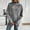 Gray, variant on Hrsba Women's Oversized Casual Tops, Women's Hooded Sweatshirts Solid Color Cropped Athletic Shirt Long Sleeve Pullover Hoodie Fall Outfits for Women