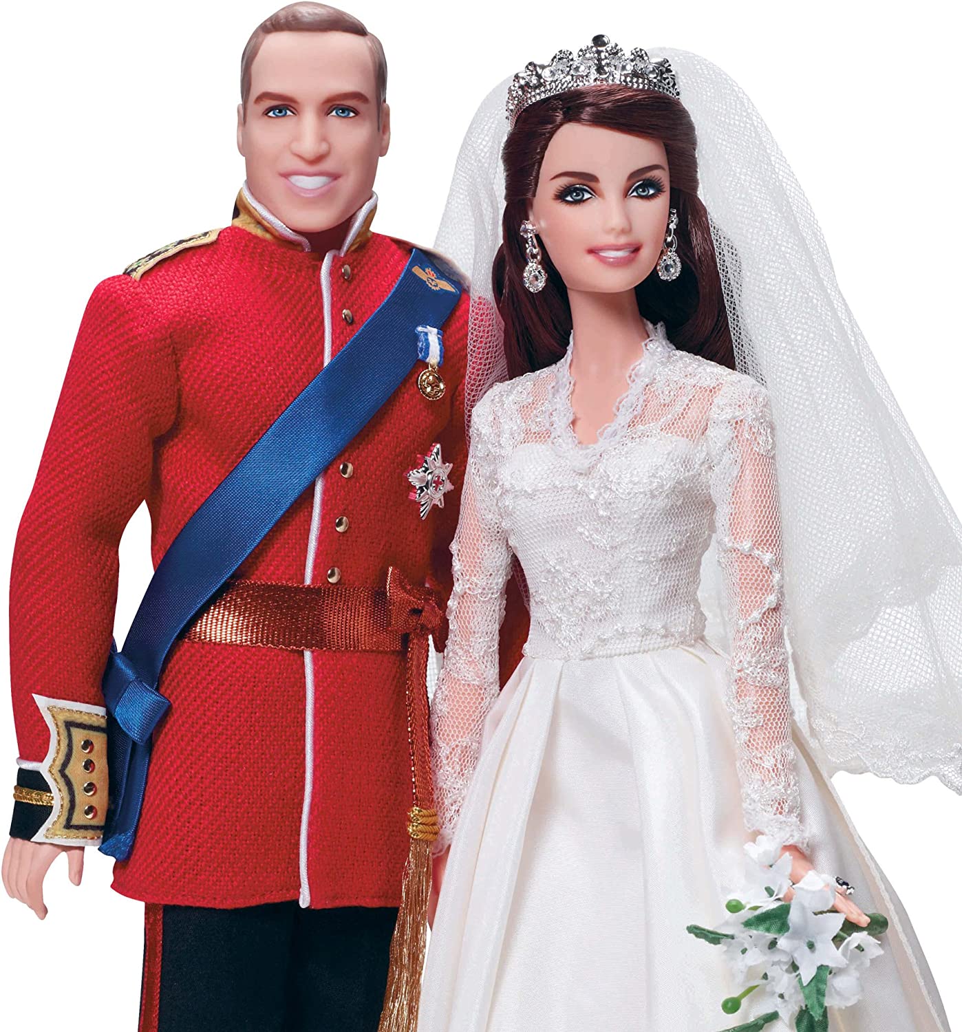 roltrap Dankbaar specificatie Barbie William and Catherine (Kate Middleton) Royal Wedding Collector Gold  Label Exclusive Doll Giftset - Walmart.com