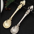 thumbnail image 3 of Necvior Home Kitchen Royal Antique Tableware Cutlery Set European Style Vintage Seasoning Spoon Carved Coffee Tea Scoop Style 8x, 3 of 12