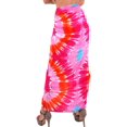 thumbnail image 2 of HAPPY BAY Women's Beachwear Summer Beach Wrap Bikini Wraps Sarong Swimwear Swim Cover up Skirt Bathing suit Pareo Coverups for Women One Size Turquoise, Tie Dye, 2 of 5