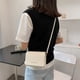 thumbnail image 5 of Bolso de hombro retro de PU de color puro para mujer, bolso de mano informal con perlas para mujer (blanco) Likrtyny Para estrenar, 5 of 9