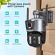 thumbnail image 2 of Cámara de seguridad CCTV para exteriores, videocámara de 8MP, 4K, Wifi, tres lentes, pantalla Dual, Zoom híbrido 10X, seguimiento automático IA, PTZ, IP, 2 of 3