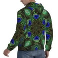 thumbnail image 6 of Salouo Peacock Feathers Pattern Men's Fall Hoodie Sweatshirt,Sport Hoodie with Pockets for Men Pullover Casual Hooded Sweatshirt-3X-Large, 6 of 7