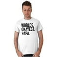 thumbnail image 5 of Worlds Okayest Grandpa Dad Father Day Men's Graphic T Shirt Tees Brisco Brands L, 5 of 5