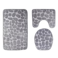 thumbnail image 2 of Juego de alfombras de baño Macarena antideslizante gris, 2 of 8