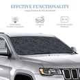 thumbnail image 3 of Kdxio Golden Peonies Print Windshield Sun Shade, Foldable Sun Blocker for Car,Truck,SUV Automotive Interior Sun Protection,Reflective Shade for Front Windshield(Medium), 3 of 7