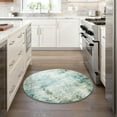 thumbnail image 4 of Carvapet Small Round Area Rug, Non-Slip Washable Circle Rug for Kitchen Bathroom Living Bedroom, Super Soft Absorbent Carpet Low Pile, 3ft, Teal, 4 of 7