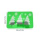 thumbnail image 3 of Decoración navideña Alfombra navideña Alfombras navideñas de copos de nieve Alfombra de árbol de Navidad Lavable Antideslizante Absorbente Fácil cuidado Decoración navideña para sala de estar Puerta d, 3 of 4