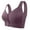 2# Light Purple, variant on 2026 Daisy Bras for Older Women No Underwire Front Closure Comfort Senior Wireless Snap Closing Bra Complexion 54
