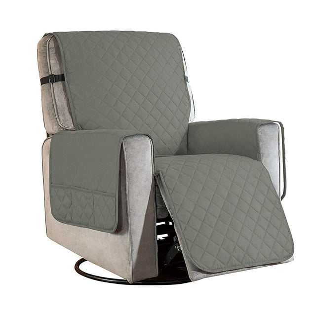outdoorline Housse de Chaise en Polyester, Protecteur de Fauteuil Inclinable Réglable et Lavable, Housse de Meuble de Sofa, Gris Pâle, S