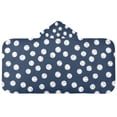 thumbnail image 5 of Yayeee Kids Hooded Towel with Hand Pockets Beach Soft Absorbent Bath Wrap 50 x 23.5 inch, Navy Blue Baseball Pattern, 5 of 5