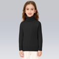 thumbnail image 4 of Mercatoo Kids Girls Thermal Turtleneck Sweater Toddler Baby Ribbed Knitted Mock Neck Pullover Sweatshirt Winter Warm Top, 4 of 5