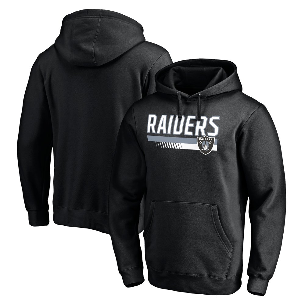 Men's Fanatics Branded Black Las Vegas Raiders Staggered Stripe ...