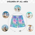 thumbnail image 6 of FORMRS Boys Swim Trunks Quick Dry Mesh Liner Boardshorts Sizes XS-XL, Neon Starfish Pattern, 6 of 7