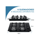thumbnail image 5 of Parrilla A Gas 4 Quemadores Estufa Vidrio 7mm Empotrable Color Plateado, 5 of 5