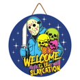 thumbnail image 2 of Halloween Decorations For Indoors Halloween Gothic Skeleton Wooden Sign, Stay Positive Funny Dark Humor Goth Halloween Wall Decor For Home Decor, Door Signs Decor, Wall Art Wooden Sign, 2 of 8