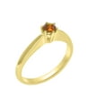 thumbnail image 1 of LBG British Made 9k Yellow Gold Natural Citrine Womens Engagement Ring - 33 size options - Size 7, 1 of 7