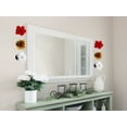 thumbnail image 4 of Rose Bud Flower Hand Blown Art Glass Wall Décor, White, 4.75" Diameter, 4 of 8