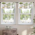 thumbnail image 2 of LALILO Kitchen Curtain Valance Botanical Tea Tree And Medical Rod Pocket Window Curtain 52"x 18" Set of 2, 2 of 7
