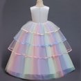 thumbnail image 4 of HAWEE Girls Unicorn Princess Dress Fancy Party Costume Dress up Wedding Birthday Party Gown for Age 2-11 Years Old, 4 of 8