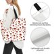 thumbnail image 3 of Fotbe Red Mushroom Bolsa Tote Estética de Lona con Estampado para Mujer - Bolsa Reutilizable de Hombro Casual para Vacaciones, Compras, Trabajo y Gimnasio, 3 of 8