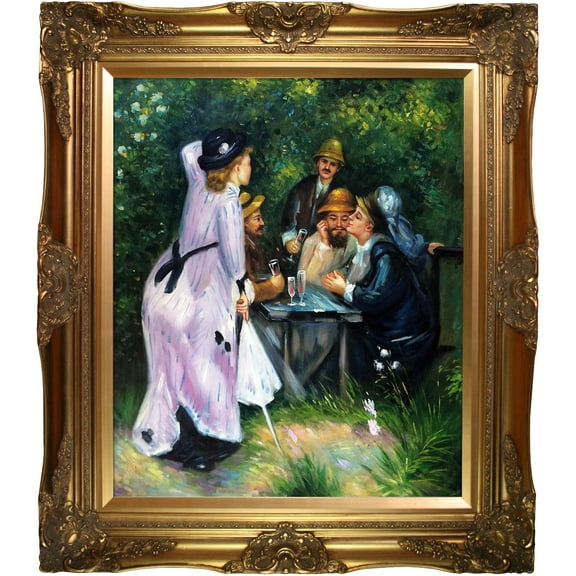 In The Garden with Victorian Gold Frame 20"X24"