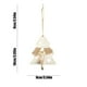thumbnail image 3 of Set de adornos de madera para Navidad - Figuras de estrellas, ciervos, árboles y calcetines pintadas de blanco - Decoración colgante de 5 piezas para árbol y hogar, 3 of 6