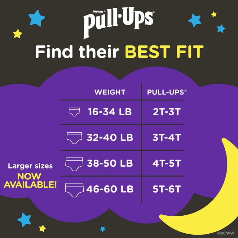 Pull-Ups Boys' Night-Time Training Pants, 3T-4T, 60 Count photo 2
