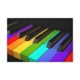 thumbnail image 3 of Piano Keys In Rainbow Music Lover's Delight Piano Keyboard Canvas Wall Art for Home Decor Ready-to-Hang, 3 of 18