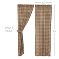 thumbnail image 3 of VHC Brands Sawyer Mill, Farmhouse Curtain Panels, Plaid, Charcoal, 96x40, Set of 2, 3 of 11