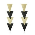 thumbnail image 2 of Hyasfey 1 Pair Dangle Earrings Personality Exaggerated Mix Colors Pendants Geometric Decoration Electroplating Triangle Long Dangle Earrings Jewelry Accessory, 2 of 7