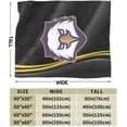 thumbnail image 3 of Nazareth College Logo Fleece Blanket, Very Soft Microfiber Flannel Blanket for Couch Warm and Cozy for All Seasons, 3 of 6