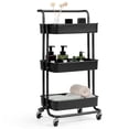 thumbnail image 4 of Costway Carrito Auxiliar de Almacenamiento con 4 Ruedas Universales 2 con Frenos Carga 60kg Carro de Cocina 3 Cestas de ABS Antioxidante, 4 of 5