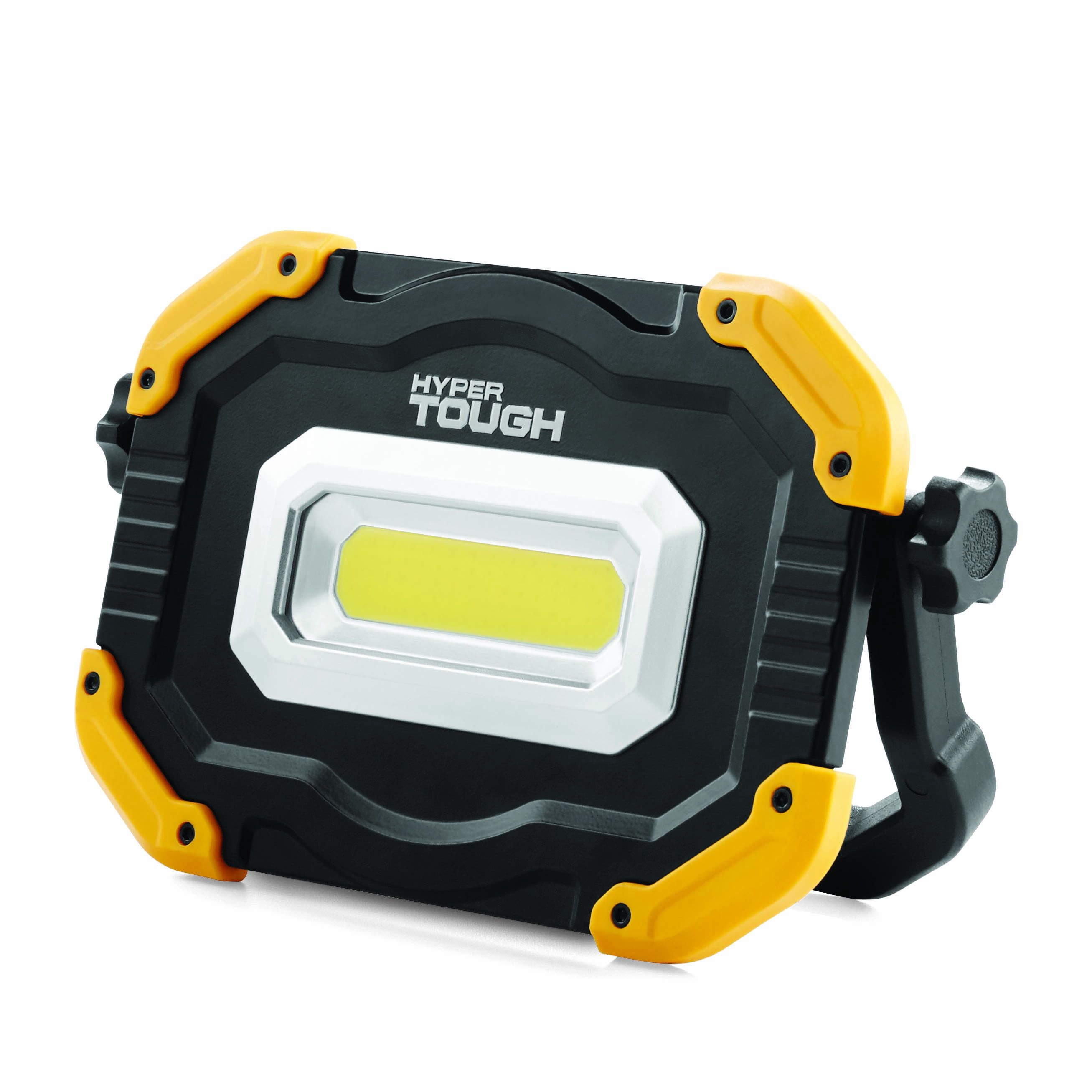 Hyper Tough 2500 Lumen LED Rechargeable Work Light, Yellow, Black, Model 7046