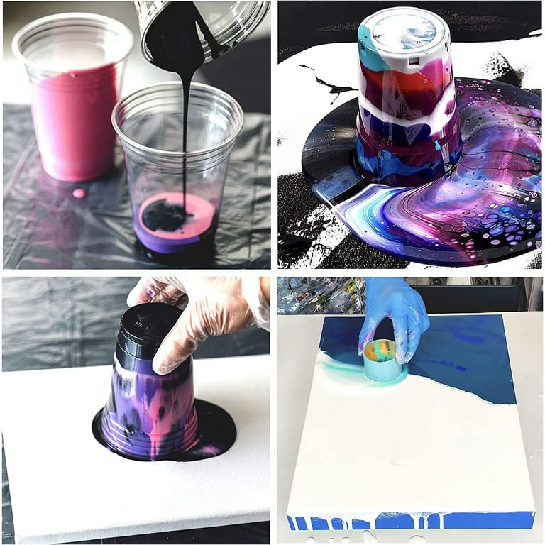 Floetrol Pouring Medium for Acrylic Paint Flood Flotrol Additive Pixiss  Acrylic Pouring Oil for Creating Cells Perfect Flow 100% Pure High Grade
