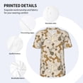 thumbnail image 3 of KLL Cartoon Poodle Dog for Men's Baseball Shirts,Short Sleeve Casual Shirts Button Down Shirt for Men Beach Summer Wedding Shirt-4X-Large, 3 of 7