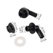 Elbow Connector 3/8\ to 14mm Hose Nozzle for Water Tank Fish Tank Irrigation