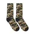 thumbnail image 4 of Women's Men's Green Army Camouflage Colorful Novelty Pattern Crew Athletic Socks, 4 of 7
