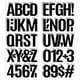 thumbnail image 1 of Pegatinas de Vinilo con Letras y Números 6 Pulgadas, 20 Hojas Autoadhesivas del Alfabeto, para Buzón Puerta., 1 of 8