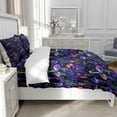 thumbnail image 4 of TeasBank 3D Printed Colorful Jellyfish Comforter Cover for Adult Luminous Jellyfish Full Duvet Cover Set Marine Life Bedspread Cover 1 Quilt Cover With 2 Pillow Cases(No Comforter), 4 of 4