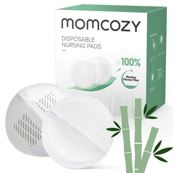Momcozy Serviettes d'Allaitement Jetables Ultra-Minces / Fibre de Bambou, 120 Pcs
