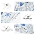 thumbnail image 3 of Women's Silk Pajama Shorts Snowflakes Coffee Cup Pajama Shorts Women's Casual Pajama Shorts with Pockets, 3 of 6