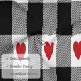 thumbnail image 6 of Easygdp Heart Black Buffalo Plaid Gingham Envelope Closure Pillowcase - 20x36in, Queen Pillowcase, Breathable, Stain-Resistant, Wrinkle-Free, 6 of 9