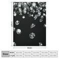 thumbnail image 4 of Autua Diamonds Black and White Warm Lightweight Blanket Soft Fleece Throw Blanket for Living Rooms Sofa Decor All Seasons 50x60in, 4 of 6