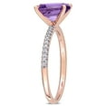 thumbnail image 3 of Everly Women's Amethyst 14K Rose Gold Engagement Ring, 3 of 8