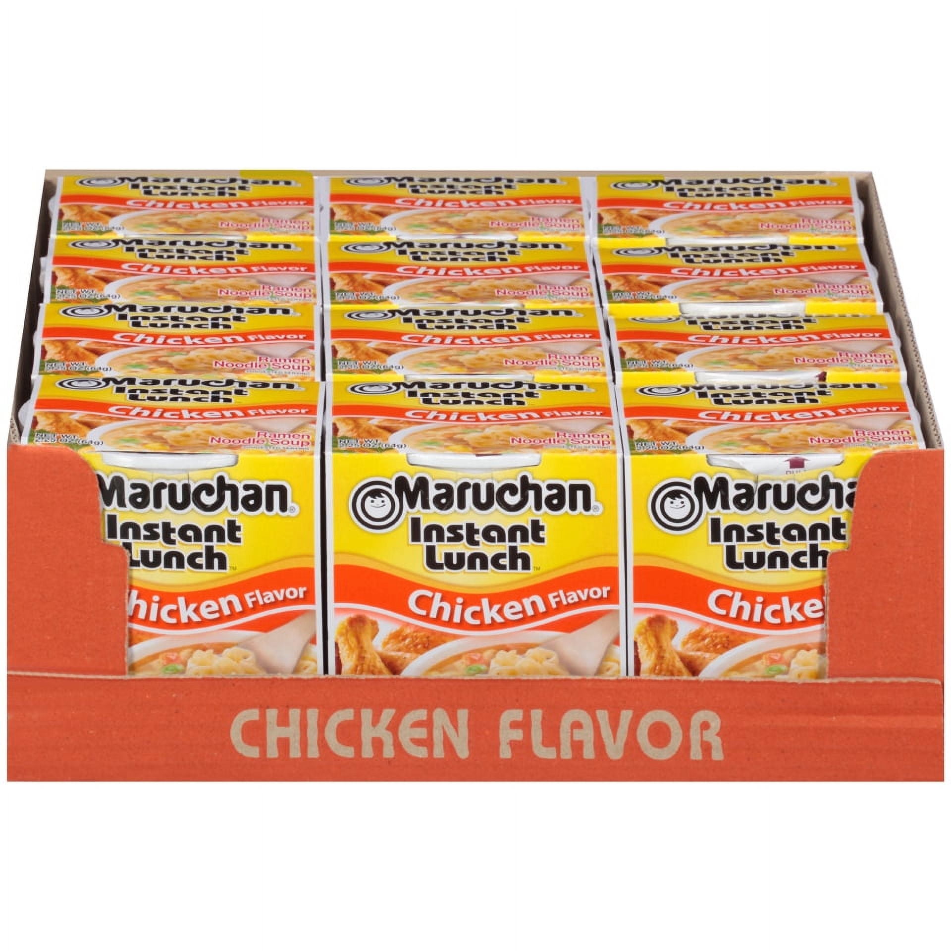 Maruchan Chicken Instant Lunch Ramen Noodles, 2.25oz Cup (12