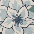 thumbnail image 4 of Noble House Meza Outdoor 84 x 63" Floral Area Rug in Blue and Green, 4 of 6
